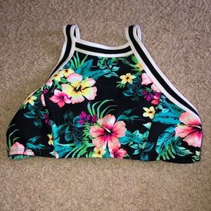 Target halter bikini top